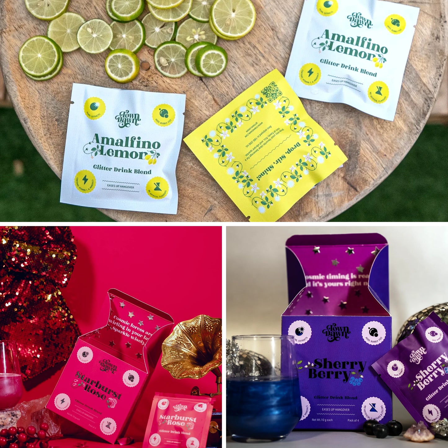 Pack of 3s (Amalfino Lime + Starburst Rose + Sherry Berry)
